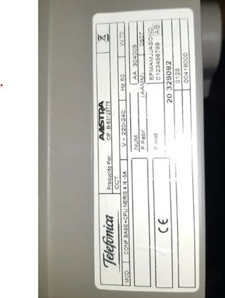 CENTRALITA TELEFÓNICA NERIS, SIEMENS, ALCATEL, ETC