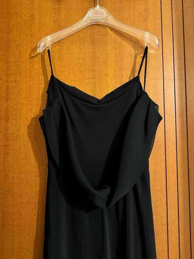 Vestito da sera lungo nero donna Luciano Pavarotti