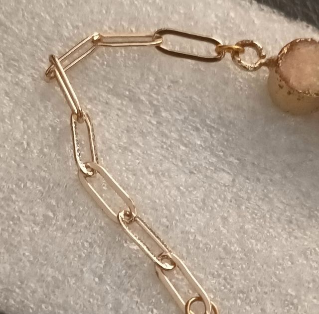 Bracciale in acciaio bagnato oro