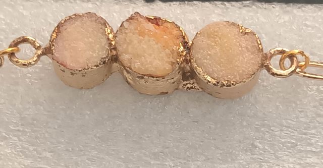 Bracciale in acciaio bagnato oro