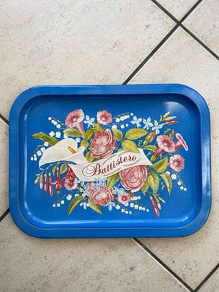 Vassoio di latta pubblicitario Battistero