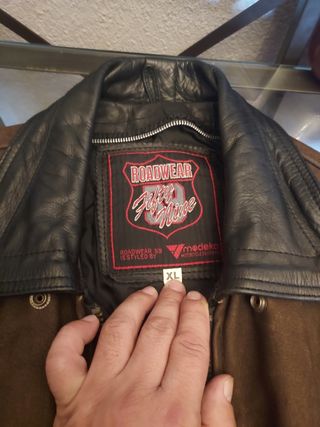 Chaqueta piel flequillos