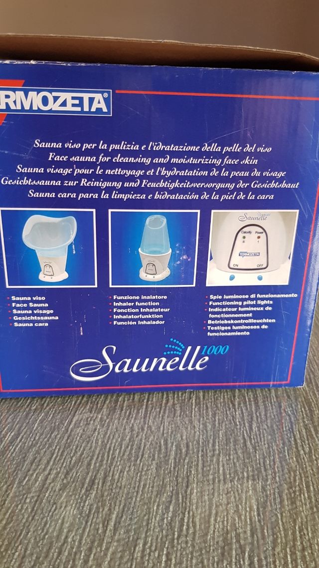 Sauna facial Termozeta: Elimina impurezas