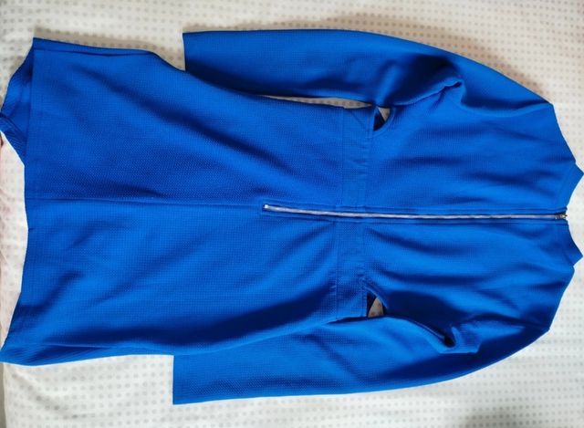 Vestido azul electrico asimétrico