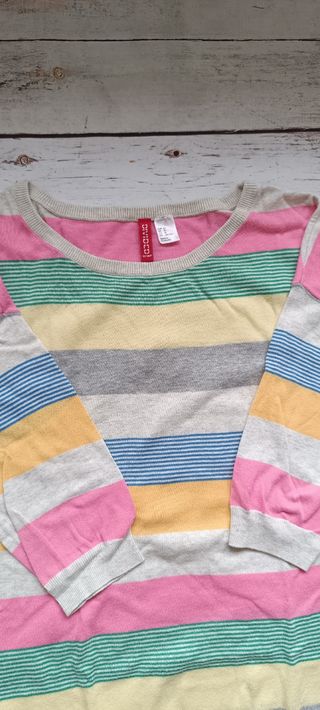 Jersey rayas multicolor 