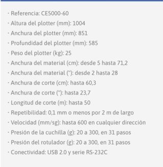 Plotter de corte graphtec ce 5000-60
