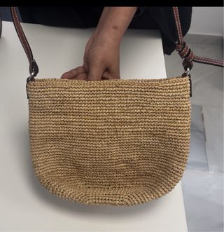 Bolsito bandolera de rafia