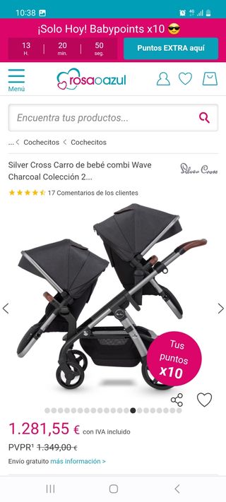 Carro gemelar Silver Cross