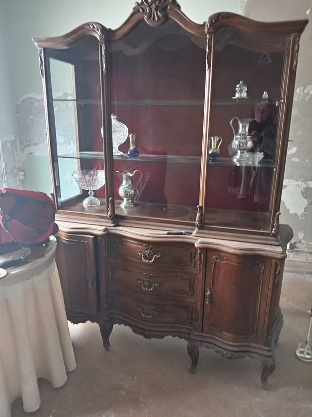 Vitrina Expositor con Cajonera Antigua. Restaurado