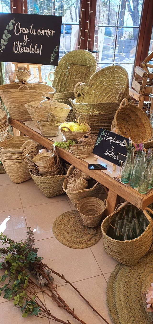 Cesteria para eventos y decoracion