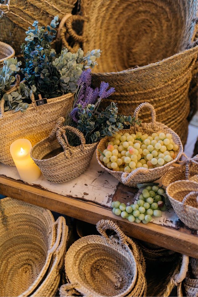 Cesteria para eventos y decoracion