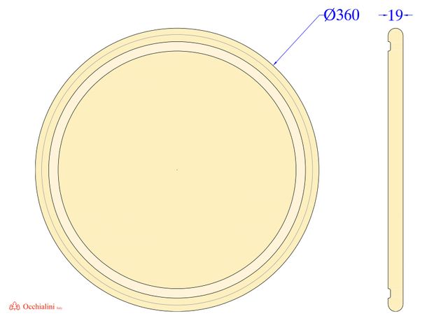 set tre taglieri pizza. Diametro 36 o 38 cm.NUOVI