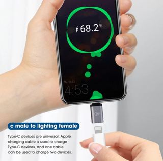 Adaptador lighting 8 pines Iphone a USB type-c 