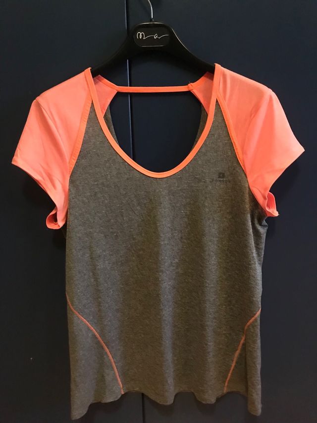 T shirt sportiva  bicolore tg.44  Domyos