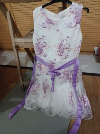 Vestido niña ceremonia. Talla 12.