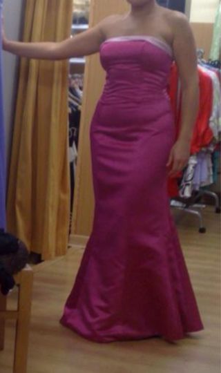 Vestido Gala Fucsia 