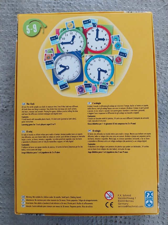 Juego didáctico para aprender las horas