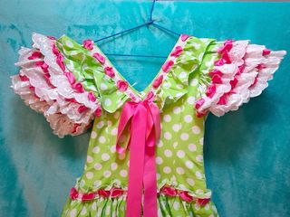 Traje flamenca de niña 9/12 años.