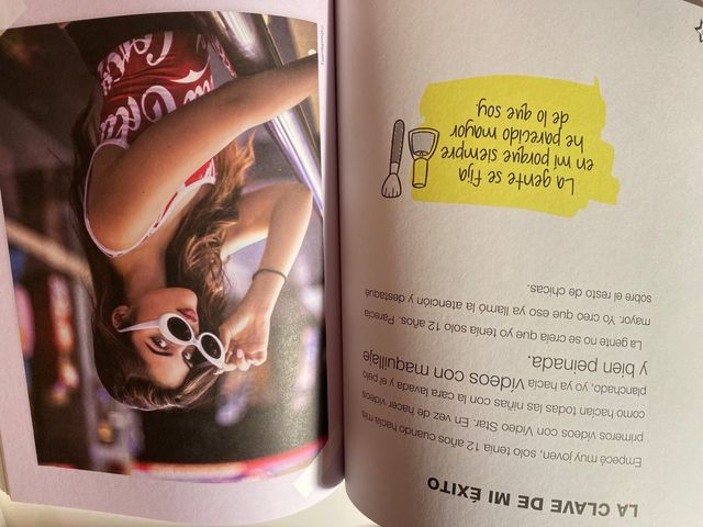 Libro Lucía Bellido firmado - Never Give Up