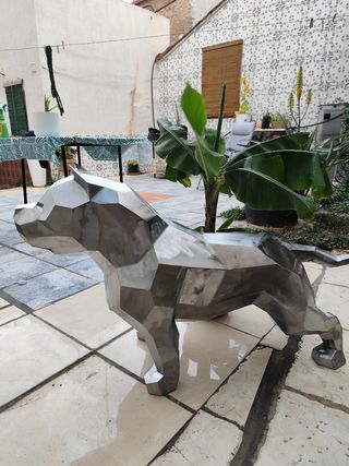 Americanbully escultura lámpara led