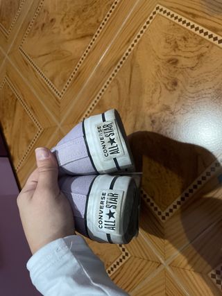 Converse plataforma lilas