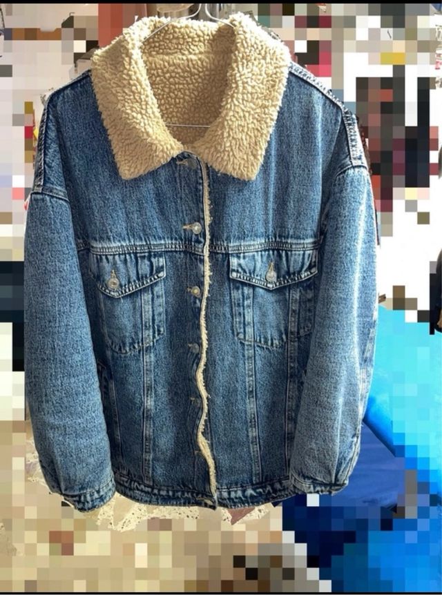 Giubbotto jeans oversize