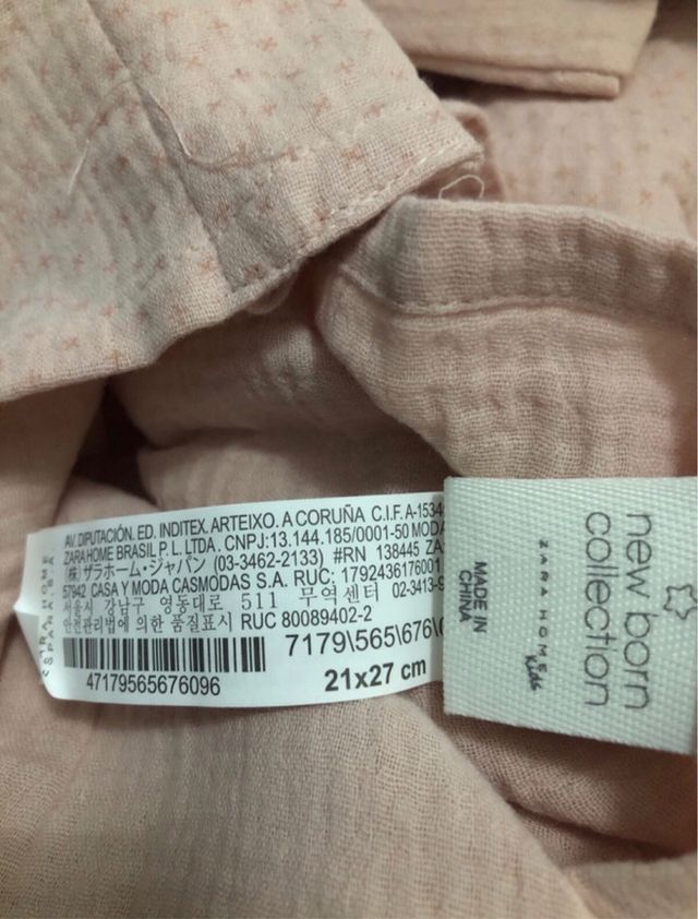 Funda nordica + 1 funda de almohada cuna zara