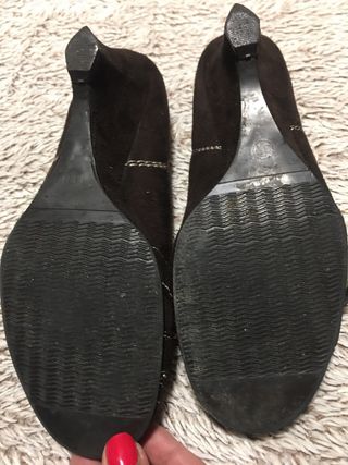 Zapatos de ante marron