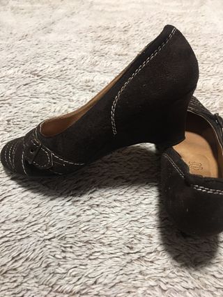 Zapatos de ante marron