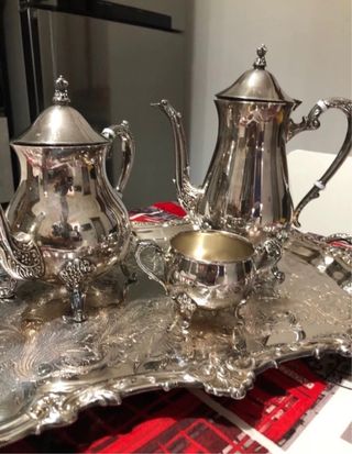 Stvizio the/caffe silver plate Emess