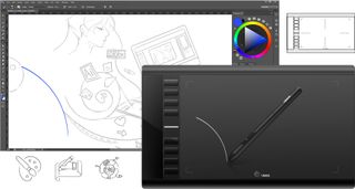 Tableta gráfica ugee m708