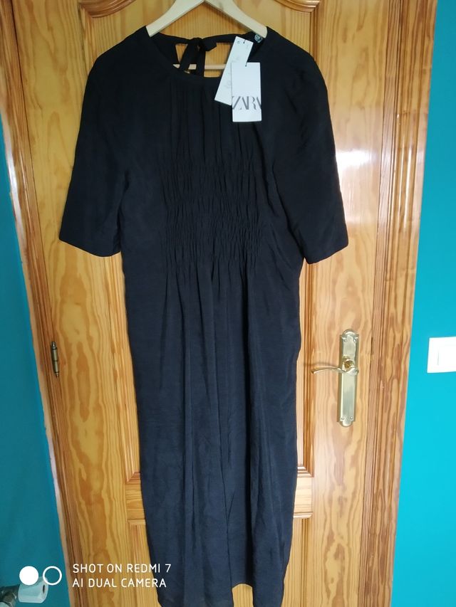 Vestido elegante negro largo