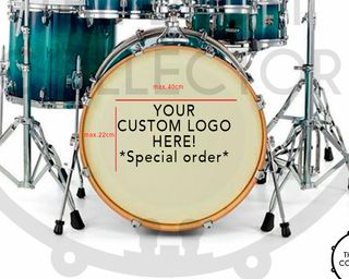 Logo Bombo Bateria Personalizado (Grande)