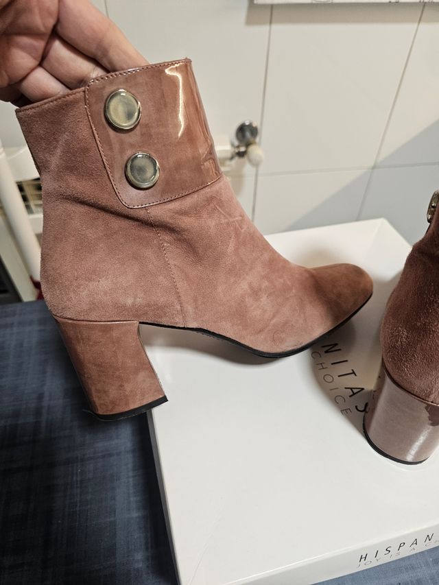 Botines Hispanitas Rosa palo