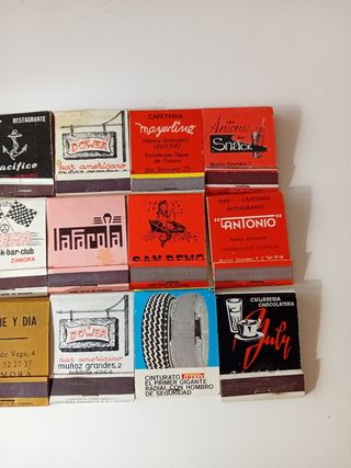 LOTE 15 CAJAS DE CERILLAS ZAMORA AÑOS 80