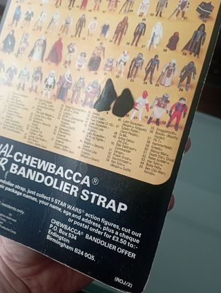 Vintage Han Solo Hoth MOC Palitoy 65back