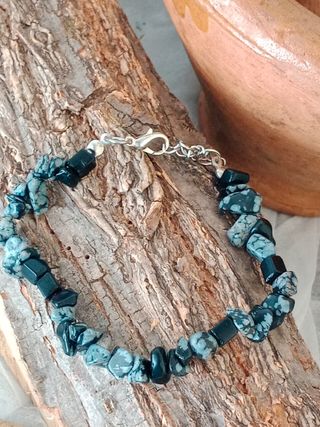 Pulseras de piedra con cadena ajustable