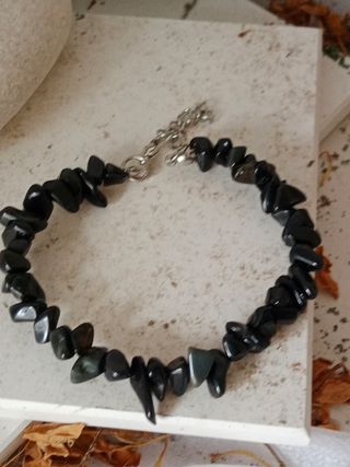 Pulseras de piedra con cadena ajustable