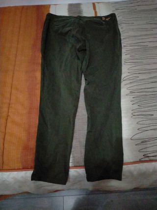 pantalones guess verde bordados