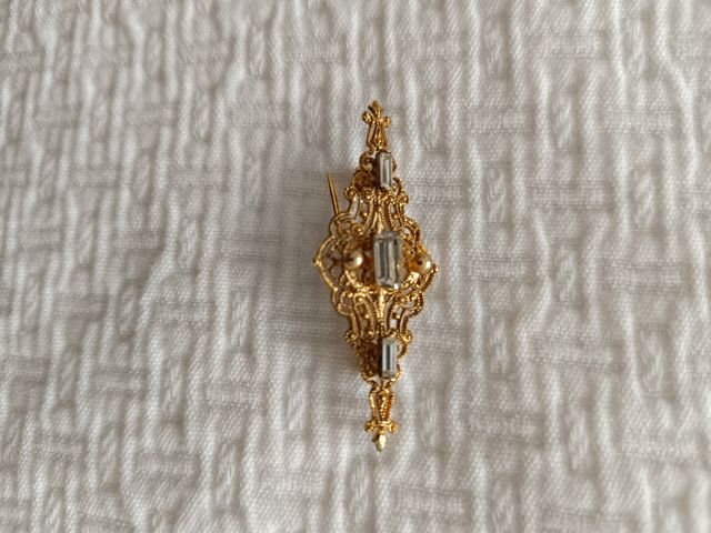 Broche de plata y baño de oro