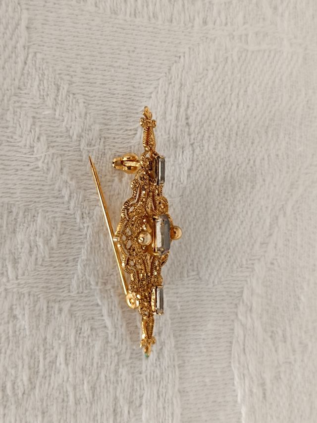 Broche de plata y baño de oro