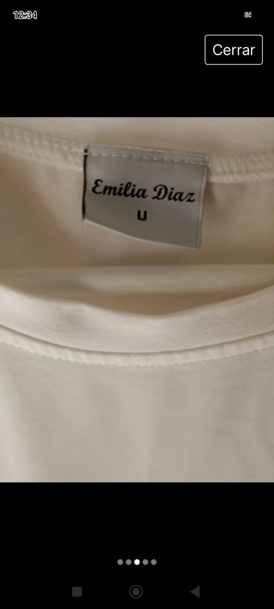 Vestido en blanco y negro T-38-40