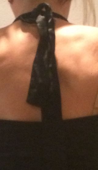 Top tirantes al cuello seda