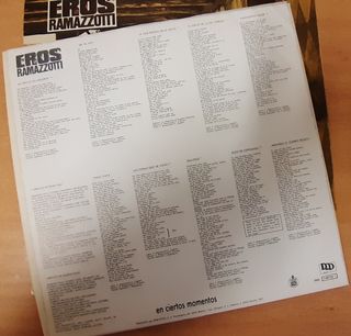 Vinilo Eros ramazzotti