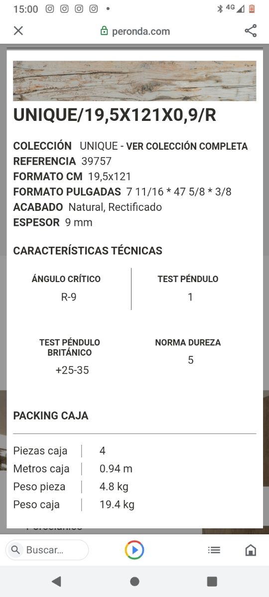 SUELO PORCELÁNICO PERONDA