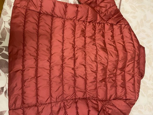 Chaqueta acolchada mujer , color coral