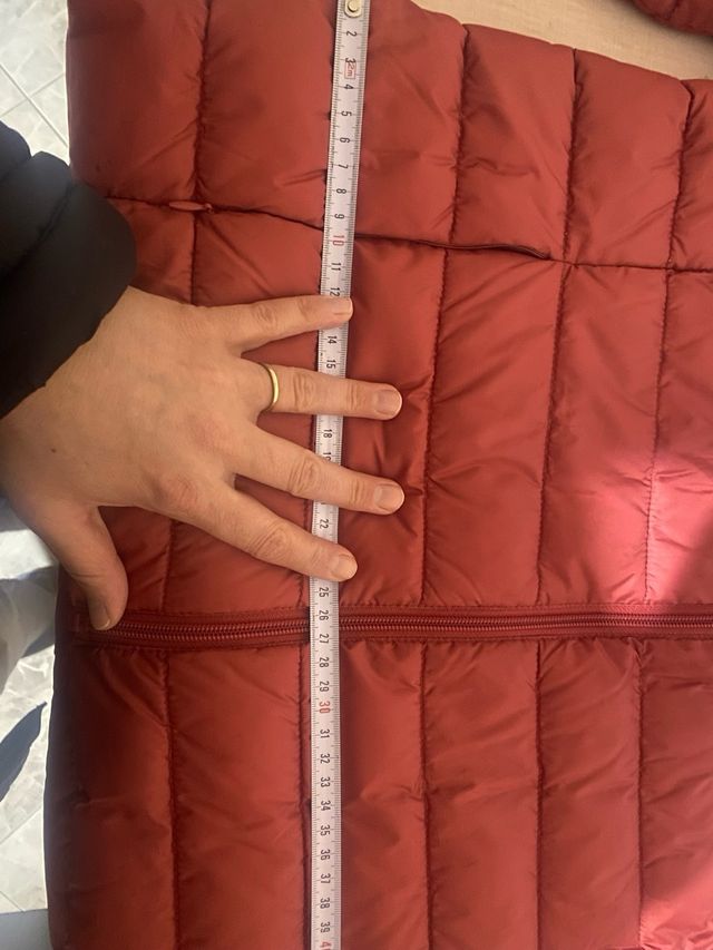 Chaqueta acolchada mujer , color coral