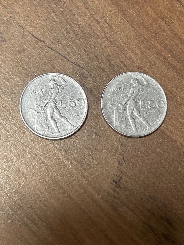 monete 50 lire