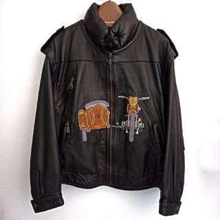 Chaqueta piel moto