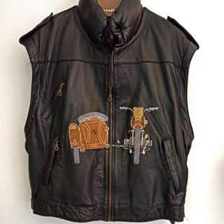 Chaqueta piel moto